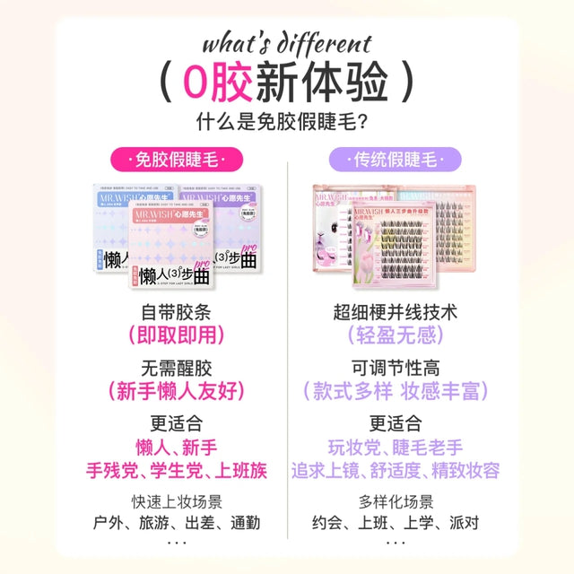 MR.WISH MR.WISH Three-Step False Eyelashes 1 Box
