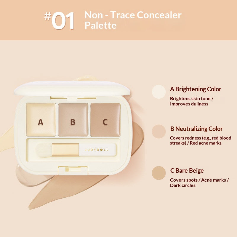 JUDYDOLL Judydoll Triple Tone Correcting Concealer Palette #01