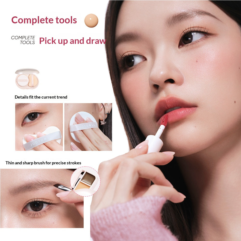 Judydoll Pocket Sculpt Facial Palette #01 Natural with soft neutral contour and brightening shades for everyday sculpted makeup