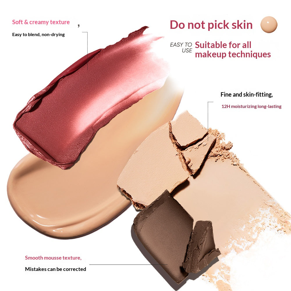 Judydoll Pocket Sculpt Facial Palette #01 Natural with soft neutral contour and brightening shades for everyday sculpted makeup