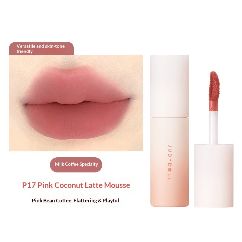 judydoll #p17 pink coconut latte lip mud soft pink nude matte lips
