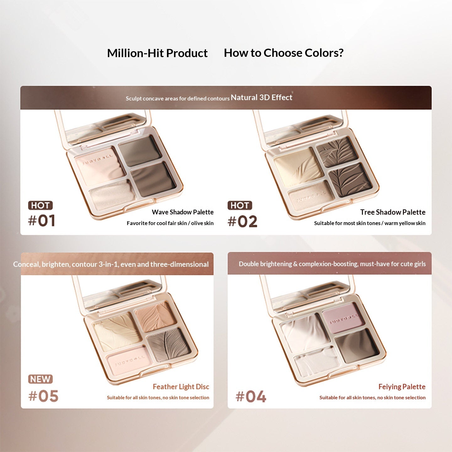 JUDYDOLL Judydoll Highlighter and Contour Palette