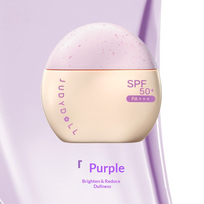 Judydoll Purple Bandage Sunscreen Primer #01 Purple Bandage 40g full size for brightening dull skin and long-lasting makeup base