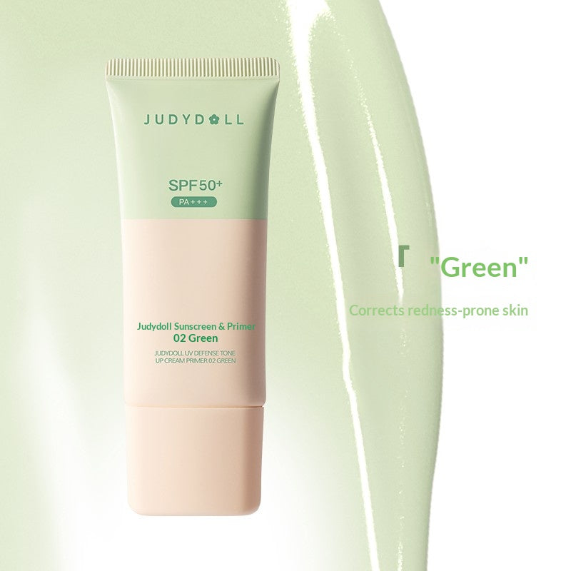 Judydoll Pink Bandage Sunscreen Primer 30g portable size #02 for healthy rosy glow and fresh tone-up makeup base