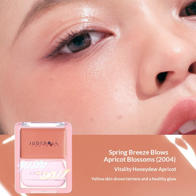 Judydoll Dewy Glow Blush Balm #04 Spring Breeze featuring airy rosy coral blush with fresh dewy finish
