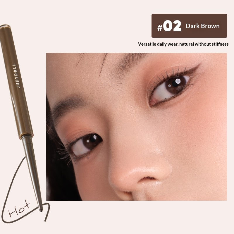 Judydoll Ultra Slim Precision Gel Eyeliner #02 Dark Brown featuring rich brown eyeliner color with smooth gel finish