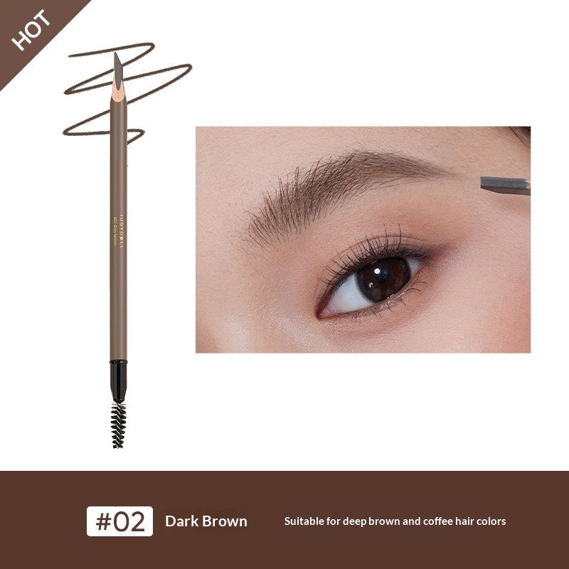 Judydoll Precision Shaping Eyebrow Pencil #02 Dark Brown for deep rich brown natural eyebrow definition