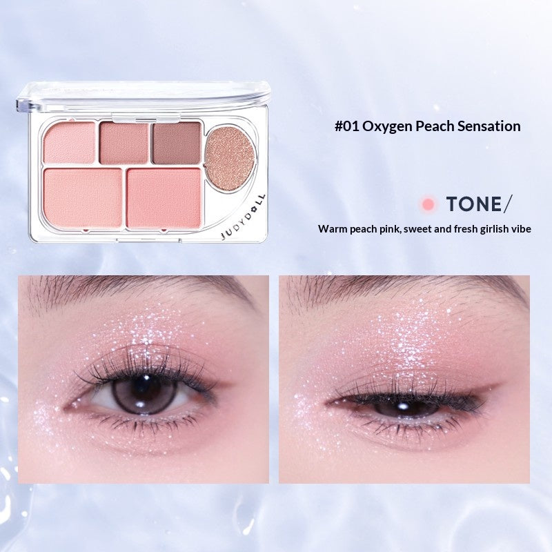 JUDYDOLL Judydoll Dew Prism 6-Color Glow Palette #01