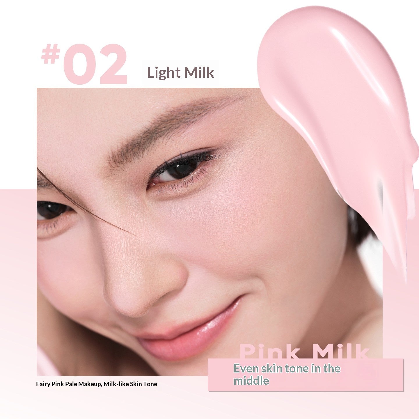 Judydoll Dewy Serum Liquid Blush #02 Pink Milk featuring soft milky pink blush with fresh dewy glow
