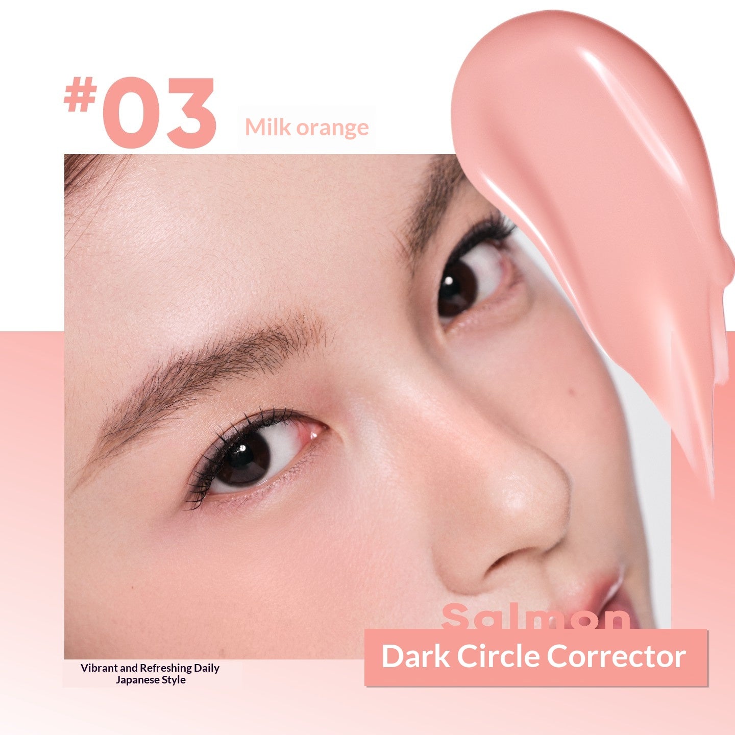Judydoll Dewy Serum Liquid Blush #03 Salmon with warm salmon peach cheek color and luminous skin-like finish