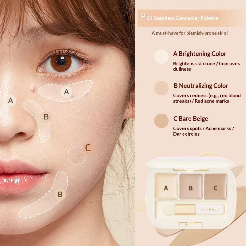 JUDYDOLL Judydoll Triple Tone Correcting Concealer Palette