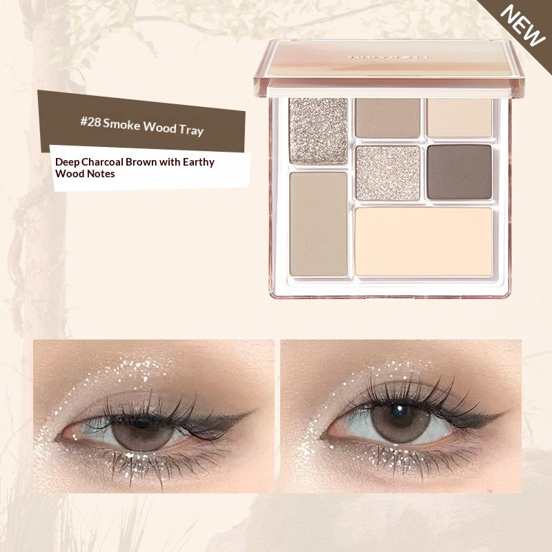 Judydoll Play Color All In One Palette #28 featuring cool pink mauve tones with soft matte and glitter finishes