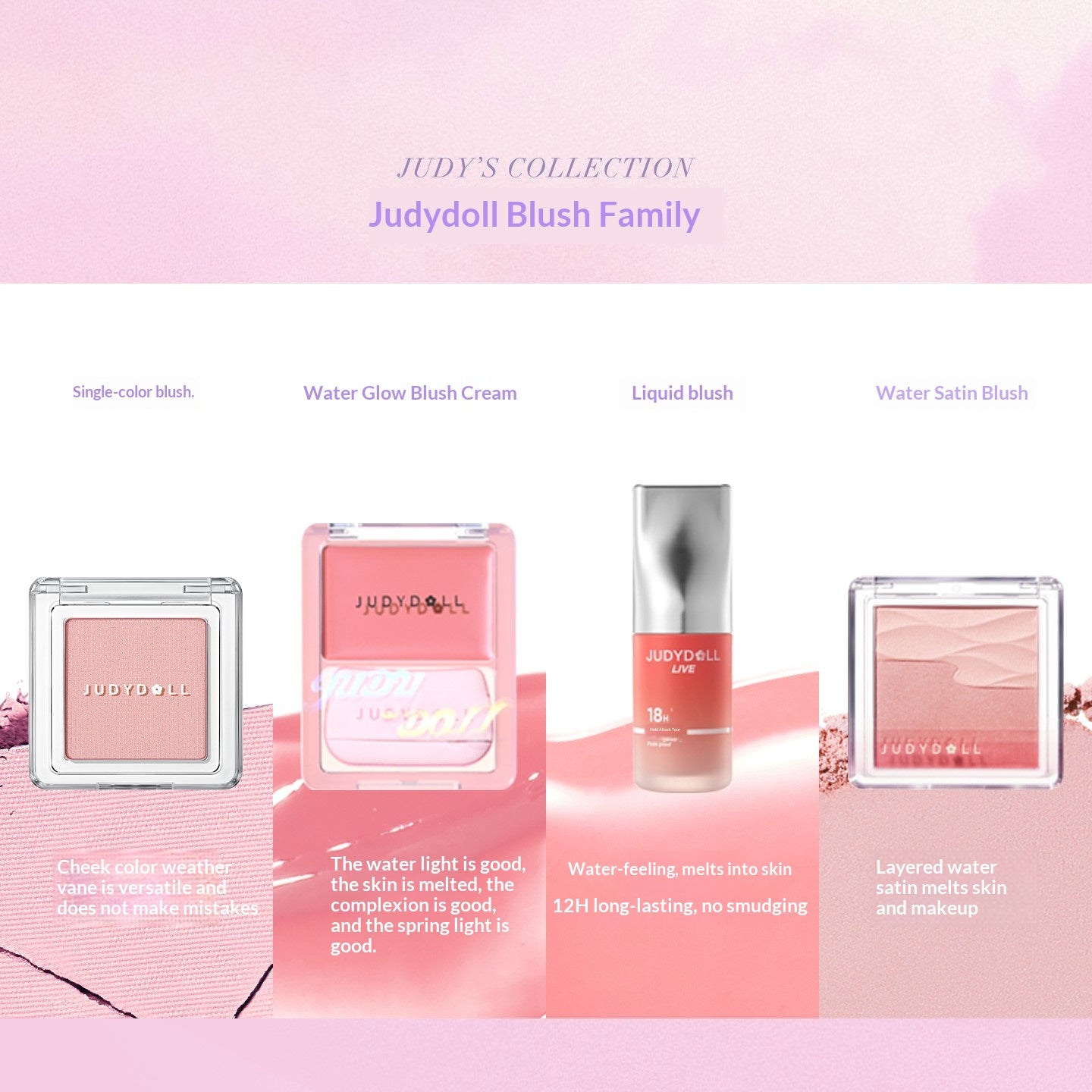 JUDYDOLL Judydoll Satin Glow Veil Blush