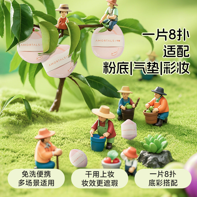 AMORTALS AMORTALS Harvest Puff Peach Farm Collection Dry-Use Puff